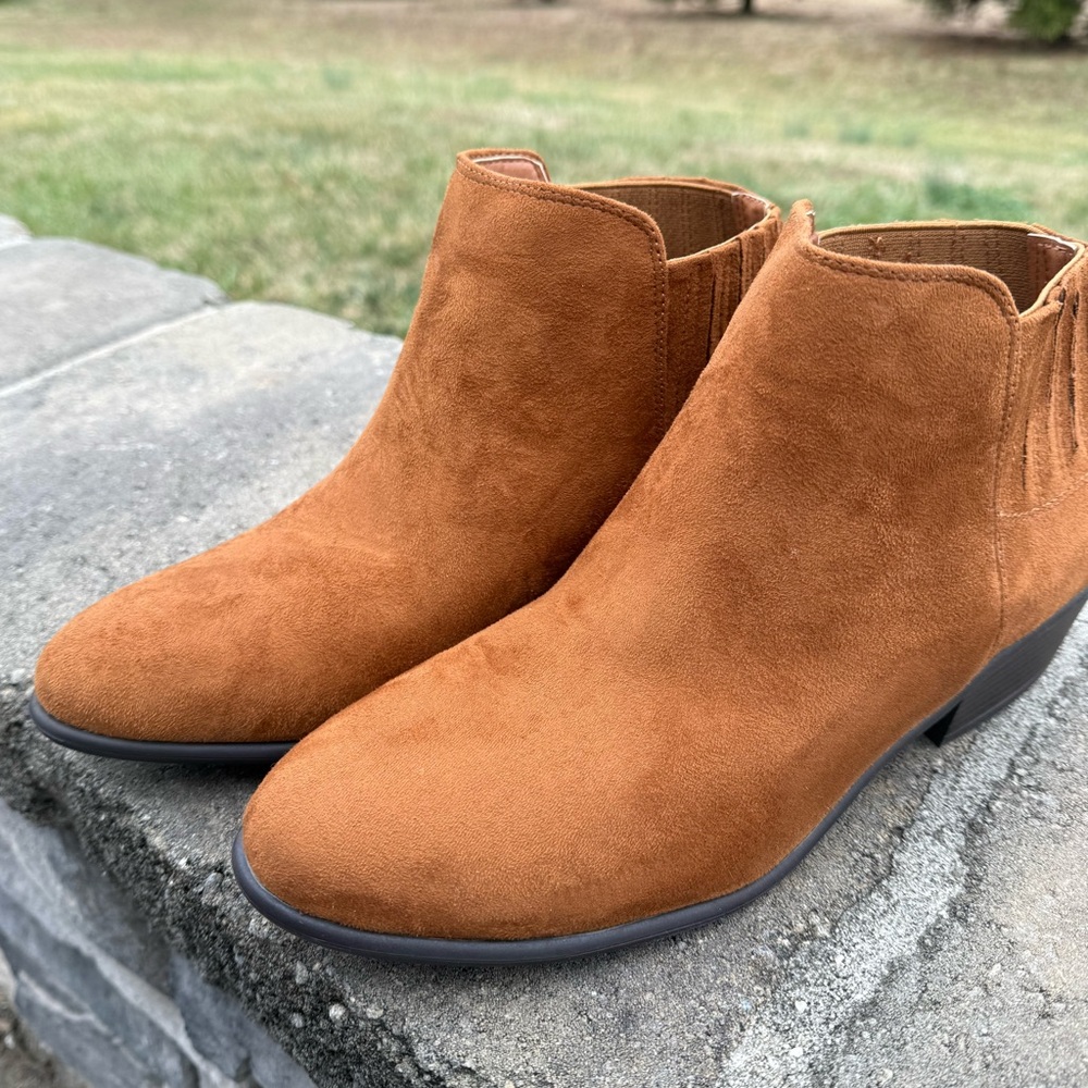 Tan Suede Ankle Boots